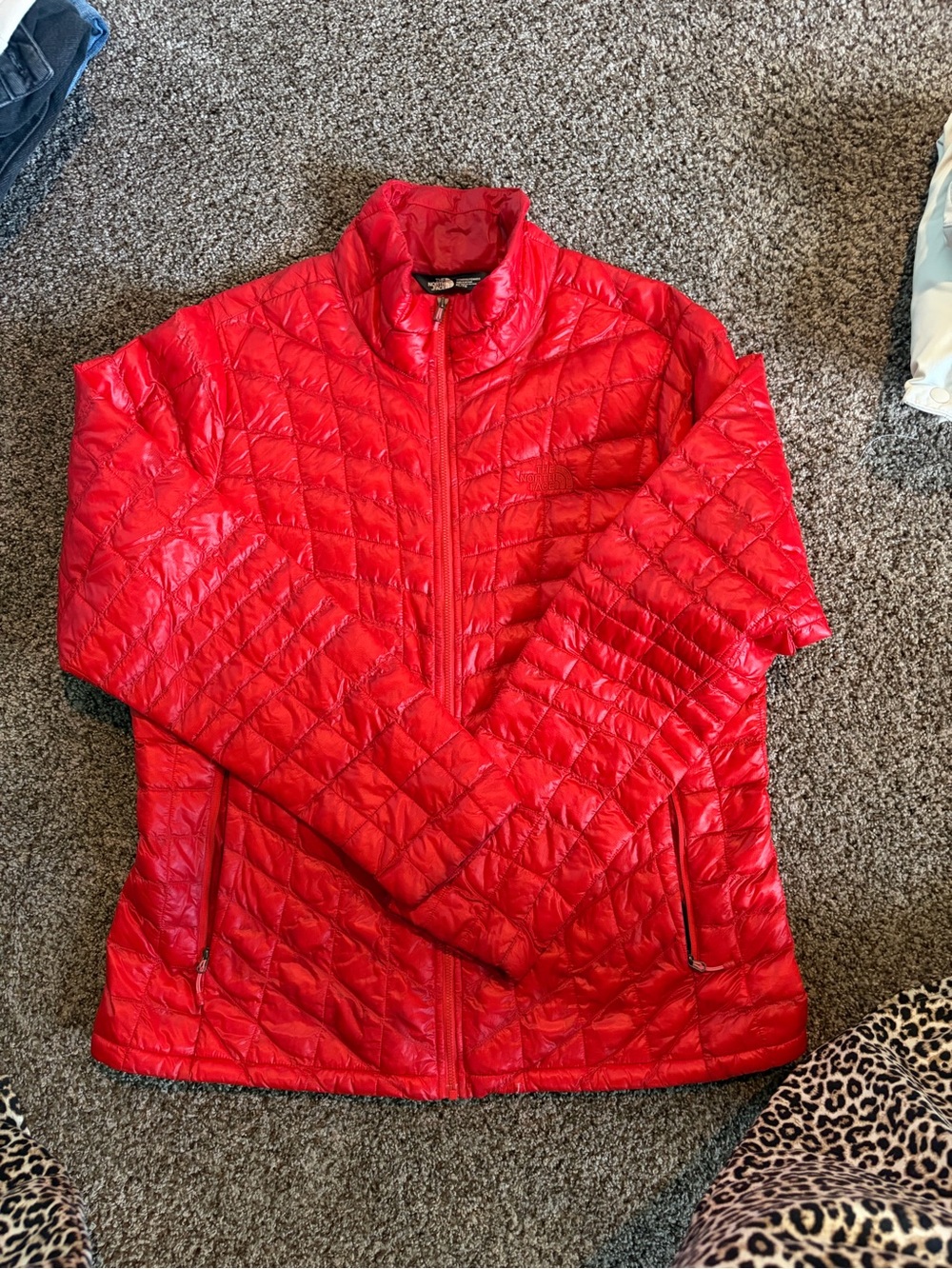 The North Face Women's Red Quilted Packable Puffer Jacket